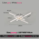Axyaa Geometric LED Ceiling Light for Living Room Bedroom Dining Room
