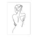 Axyaa Abstract Nude Woman Canvas Poster Sexy Bedroom Decor Prints