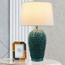 Axyaa Ceramic Table Lamp: Luxury Contemporary Design for Living Room, Bedroom, Study