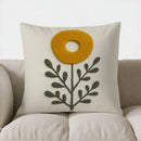Axyaa Vibrant Floral Pattern Throw Pillow Cover for Sofa, Bedroom, Car