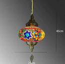 Axyaa Handmade Mosaic Glass Pendant Light for Bedroom, Bar, Kitchen Island