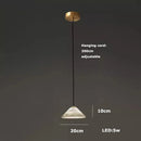 Axyaa Marble Art LED Chandelier - Luxury Dining Room Ceiling Lighting
