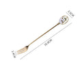 Axyaa Flower Dessert Spoon Fork Set Stainless Steel Coffee Tea Ice Cream Kitchen Tableware