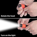 Axyaa Rechargeable Waterproof Mini Keychain Light LED Flashlight