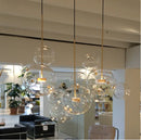 Axyaa Nordic Bubble Glass Pendant: Postmodern Round Ball Molecular Magic Bean Hanging Lamp