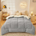 Axyaa Milk Fleece Double-sided Winter Quilt-Core Warm Arctic Fleece Quilt