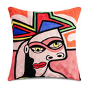 Axyaa Picasso Graffiti Art Painting Cushion Cover for Home Décor