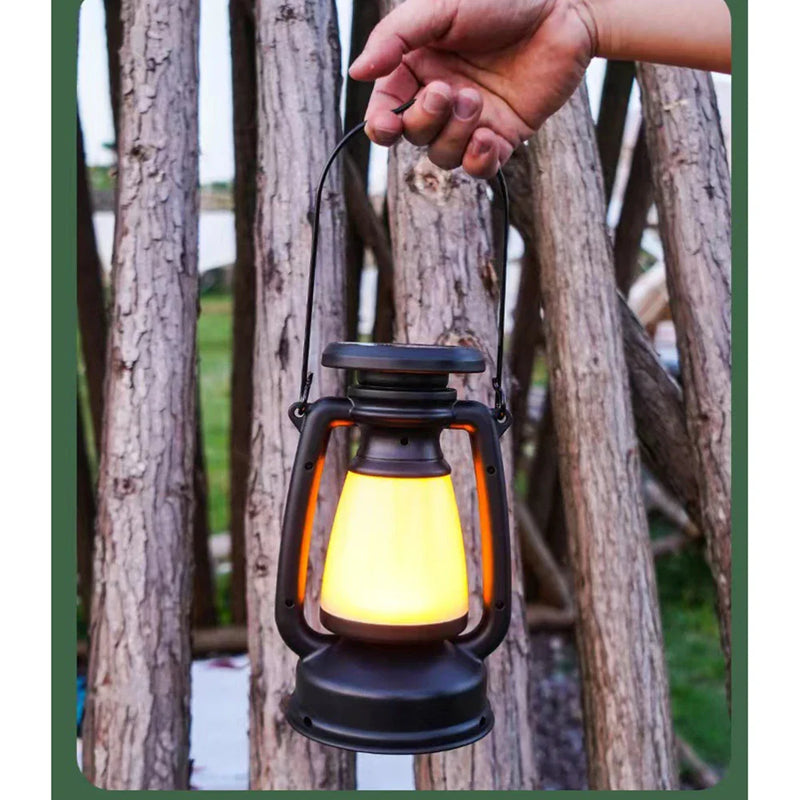 Axya Outdoor Camping Lamp with Adjustable Brightness and Solar/DC Charging