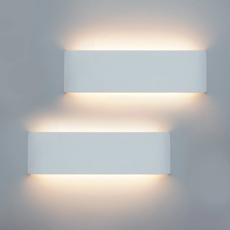 Axyaa 12W LED Indoor Wall Light Warm White Decor Lamp for Bedroom Living Room