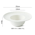 Axyaa Circular Ceramic Straw Hat Bowl for Molecular Cuisine and Desserts