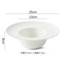 Axyaa Circular Ceramic Straw Hat Bowl for Molecular Cuisine and Desserts
