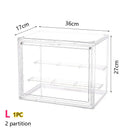 Axyaa Clear Figure Display Cabinet for Dolls, Badges, and Toys