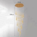 Axyaa Modern Ring Stairs Pendant Light Chandeliers for Living Room and Dining Room