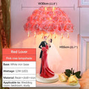 Axyaa Rose Wedding Table Lamp for Living Room Bedroom Bedhead Decoration