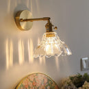 Nordic Brass Glass Wall Lamp by Axyaa - LED Decor Lighting Fixtures