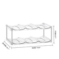 Axyaa Clear Plastic Stackable Bottle Organizer for Kitchen Storage