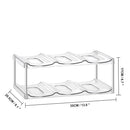 Axyaa Stackable Water Bottle Organizer for Cabinet – Clear Plastic Kitchen Storage Holder