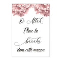 Pink Rose Flower Poster Moroccan Door Islamic Wall Art Canvas Print Axyaa Wall Decor