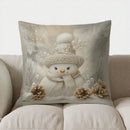 Festive Deer Print Pillow Cover for Sofa, Bedroom, Car by Axyaa