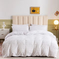 Axyaa Nordic White Duvet Cover Set - Soft King Size Bedding
