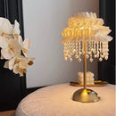 Axyaa Pearl Tassels Floor Lamp: LED Dimmable Standing Light for Bedroom, Study & Decor