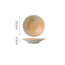Axyaa Creative Ceramic Dinner Dessert Snack Sushi Steak Plates Vintage Specialty Tableware