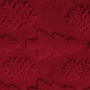 Axyaa Snowflake Tree Pillowcase in Plush Red/Pink/White - 30x50/45x45/50x50cm