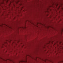 Axyaa Christmas Snowflake Tree Plush Pillowcase in Red, Pink, White - 30x50/45x45/50x50cm