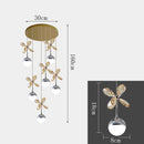Axyaa Crystal LED Chandeliers for Living Room Dining Room Lighting