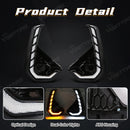 Axyaa LED DRL Toyota Hilux Revo 2024 2025 Daytime Running Lights Turn Signal Fog Lamps