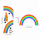 Axyaa Rainbow Nursery Wall Sticker Peel&Stick Boy Room Decor