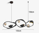Axyaa Modern Ceiling Chandelier | Dining Room Hanging Light | Living Room Pendant Fixture