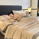 Axyaa Double Layer Milk Velvet Blanket: Warmth and Style for Bed or Sofa