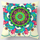 Axyaa Indian Mandala Print Polyester Pillow Case Sofa Decor Throw Pillows 45x45cm