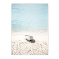 Axyaa Seagull Beach Boat Canvas Art Print for Living Room Decor