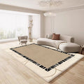 Axyaa Plush Soft Fluffy Modern Style Living Room Bedroom Carpet Rug