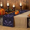 Axyaa Halloween Skull Abstract Pattern Table Runner