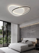 Axyaa Oval LED Ceiling Lights Dimmable Indoor Lighting for Modern Living Room Decor