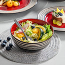 Axyaa Stoneware Dinnerware Set, 16/32 Pieces, Service for 4/8, 3 Color Options