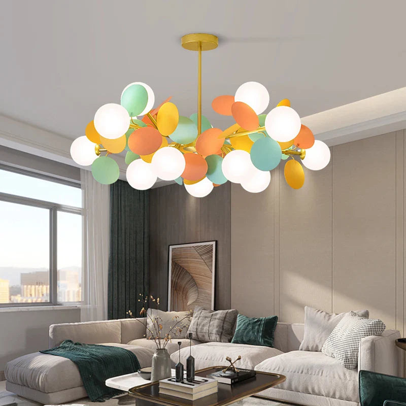 Axyaa Nordic LED Luxury Chandeliers for Home Indoor Lighting