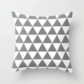 Axyaa Geometric Grey Pillowcase Set