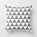 Axyaa Geometric Grey Pillowcase Set