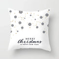 Blue Winter Snowflake Pillowcase for Stylish Christmas Decor by Axyaa