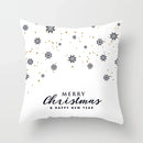Blue Winter Snowflake Pillowcase for Stylish Christmas Decor by Axyaa