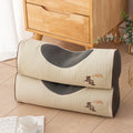 Axyaa Buckwheat Husk Health Pillow with Knitted Cotton Neck Protection
