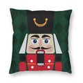 Axyaa Nutcracker Doll Print Sofa Cushion Cover - Home Decoration & Party Bedding