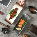 Axyaa Sushi Restaurant Ceramic Plate Large Rectangular Simple Dim Sum Plate