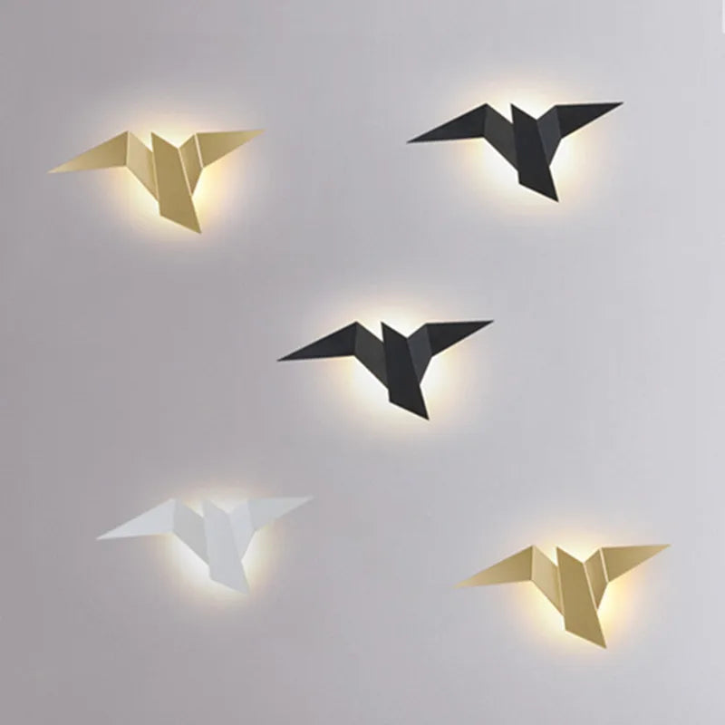 Axyaa Nordic LED Bird Wall Lamps: Modern Indoor Lighting for Home Decor