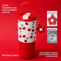 Axyaa Cute Tumbler 750ML Vacuum Insulated Stainless Steel Thermos Bottle
