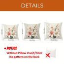 Velvet Throw Pillow Covers with Inspirational Quotes & Floral Designs by Axyaa